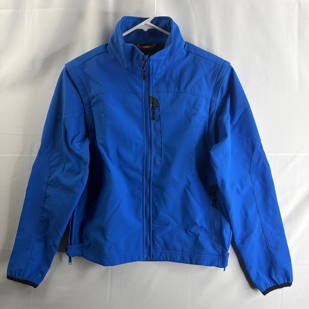 5.11 Tactical NWOT Mens Blue Small Valiant Softshell Light Patrol Duty Jacket